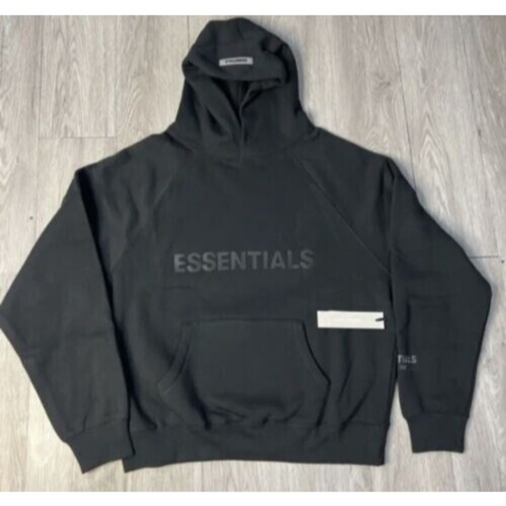 Fear of God Essentials Hoodie SS20 Black 100% Authentic Size Small NWT